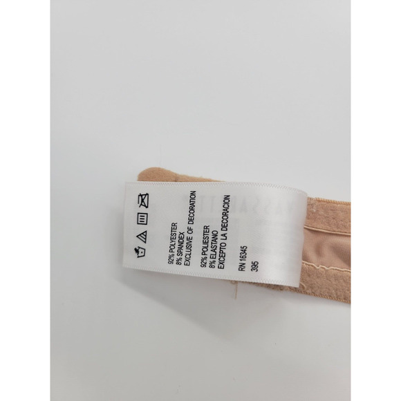 Vassarette Tan Lightly Lined Convertible Demi Adjustable Underwire Bra Size 36C - Picture 4 of 9